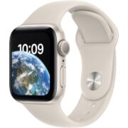 Apple Watch SE (2022) GPS 44mm Csillagfény Alumíniumtok Csillagfény Sportszíjjal