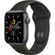 Apple Watch SE 2021 GPS 40mm asztroszürke alumíniumtok fekete sportszíjjal